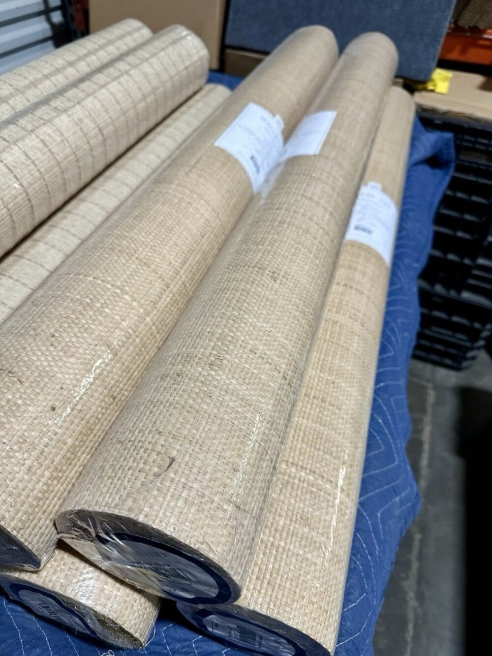 NEW Serena & Lily Raffia Coastal Wallcovering-Natural Brown